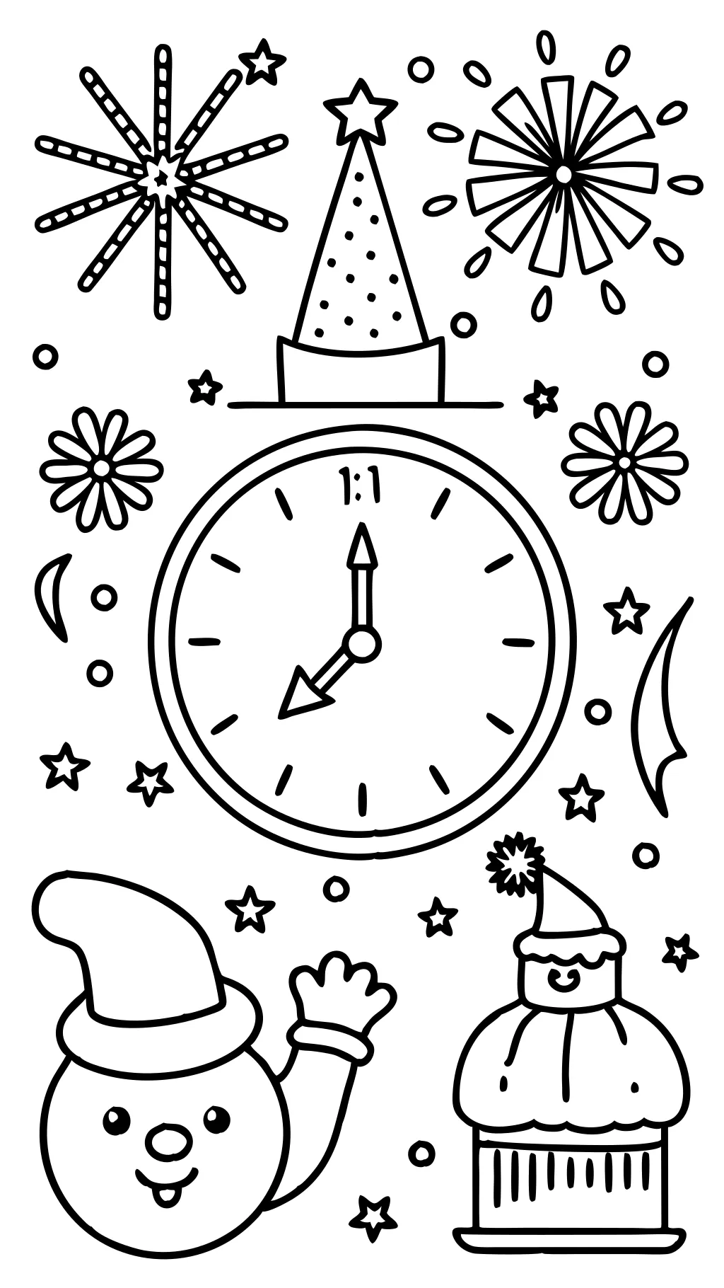 coloring pages new years